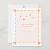 "Stuck on You" Valentijnsdag Kaart (Achterkant)