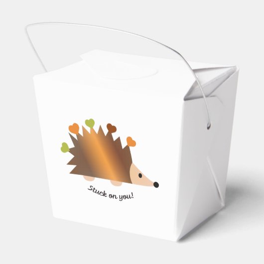 Stuck op je egel en hart bedankdoosjes (Achterkant)