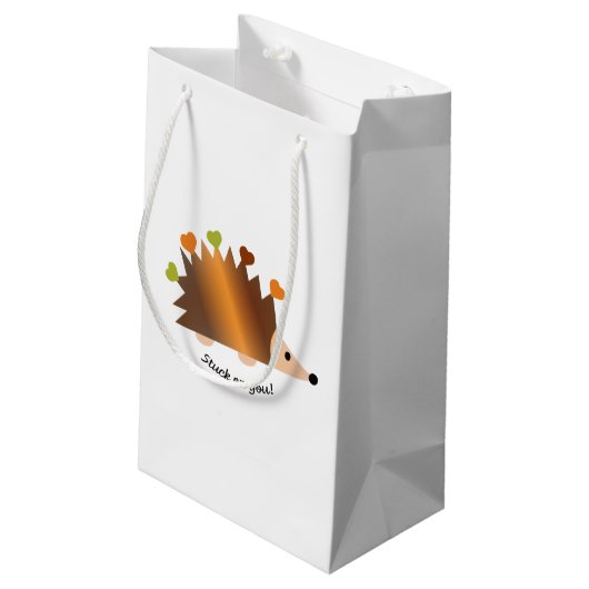 Stuck op je egel en hart klein cadeauzakje (Achterkant Gekanteld)