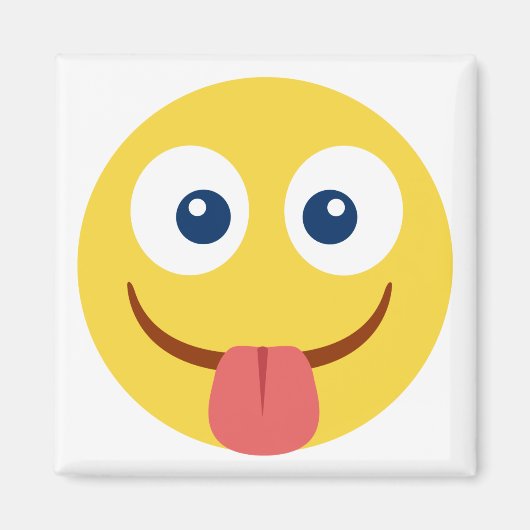Stuck Out Tongue Emoji Magneet (Voorkant)