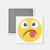 Stuck Out Tongue Emoji Magneet (Voorkant / Achterkant)