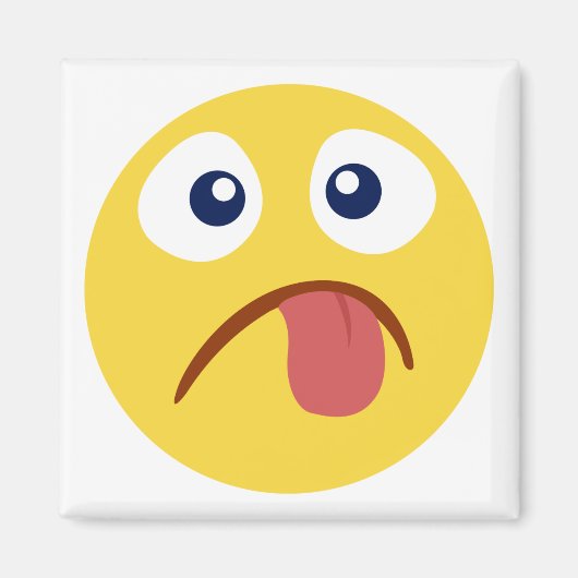 Stuck Out Tongue Emoji Magneet (Voorkant)