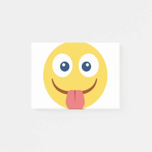 Stuck Out Tongue Emoji Post-it® Notes (Voorkant)