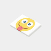 Stuck Out Tongue Emoji Post-it® Notes (Schuin)