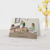 Stuck Record Wenskaart Kaart (Gele Bloem)