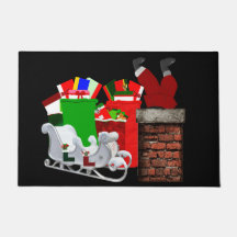 Stuck Santa Doormat