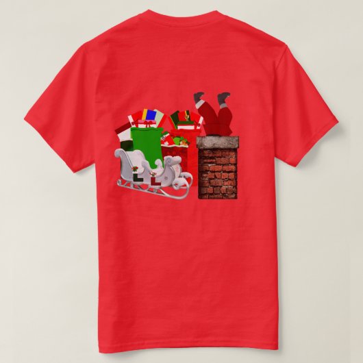 Stuck Santa T-Shirt (Design achterkant)