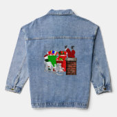 Stuck Santa Unisex Denim Jacket (Achterkant)