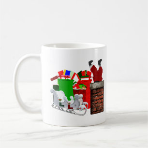 Stuck Santa Unisex Koffiemok