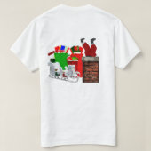 Stuck Santa Unisex T-shirt (Design achterkant)