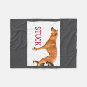 Stuck Together Dogs Funny Couple Saying Quote Dog  Fleece Deken (Voorkant (Horizontaal))