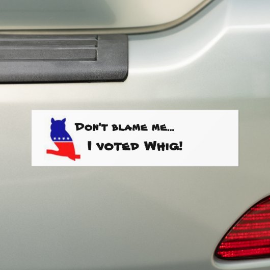 Stucker met wielbumper bumpersticker (Op auto)