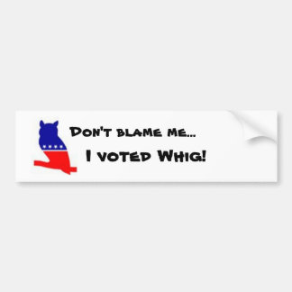 Stucker met wielbumper bumpersticker