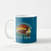 Stud Canadese Wolf Grappige Loon Vogel Duikers Mem Koffiemok (Links)