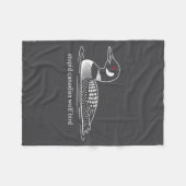 Stud Canadian Wolf Bird Funny Loon Humor  Fleece Deken (Voorkant (Horizontaal))