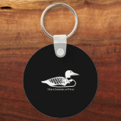Stud Canadian Wolf Bird Funny Loon Humor  Sleutelhanger (Voorkant)