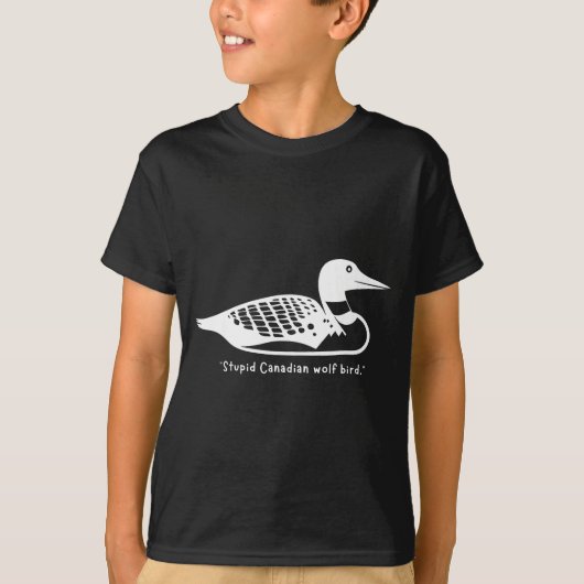 Stud Canadian Wolf Bird Funny Loon Humor  T-shirt (Voorkant)