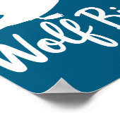 Stud Canadian Wolf Bird Funny  Poster (Hoek)