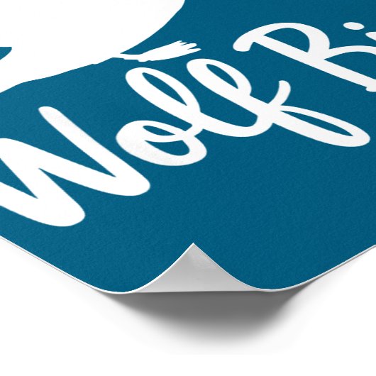 Stud Canadian Wolf Bird Funny  Poster (Hoek)