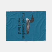 Stud Canadian Wolf Bird Lgbt Hockey  Fleece Deken (Voorkant (Horizontaal))