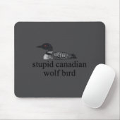 Stud Canadian Wolf Bird Lgbt Hockey  Muismat (Met muis)