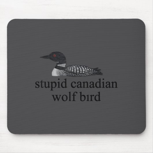 Stud Canadian Wolf Bird Lgbt Hockey  Muismat (Voorkant)