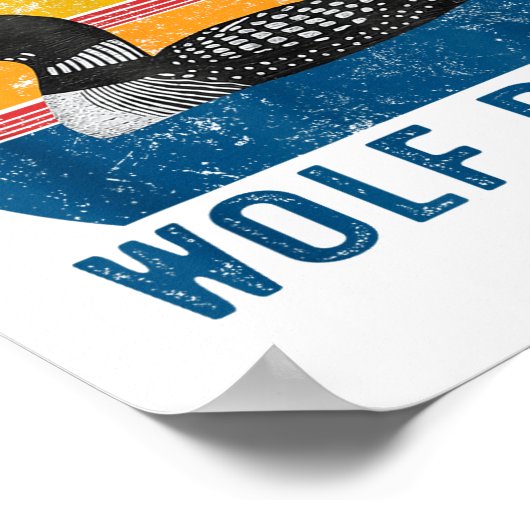 Stud Canadian Wolf Funny Loon Bird Humor Quote  Poster (Hoek)