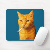 Stud Cool Funny Cat Meme Smoking Cat Cigarette  Muismat (Met muis)