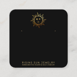 *~* Stud EARRING DISPLAY QR Social Media Sun Vierkante Visitekaartje