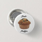 Stud-Muffin badge Ronde Button 3,2 Cm (Voorkant /achterkant)