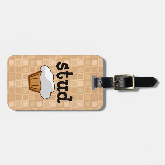 Stud Muffin Bagagelabel (Voorkant horizontaal)
