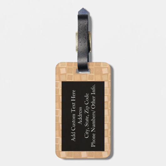 Stud Muffin Bagagelabel (Achterkant verticaal)