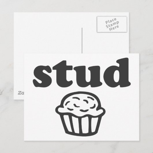 Stud Muffin Briefkaart (Voorkant / Achterkant)