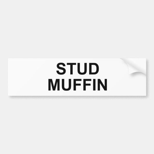 STUD MUFFIN BUMPERSTICKER (Voorkant)