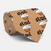 Stud Muffin, Cute Funny Bked Good Stropdas (Opgerold)