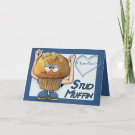 Stud Muffin Feestdagen Kaart