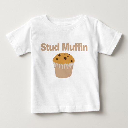 Stud Muffin, Funny Baby T-Shirt (Voorkant)