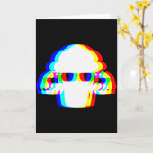 Stud Muffin Funny Muffin Vaporwave Edm Cyber Glitc Kaart (Gele Bloem)