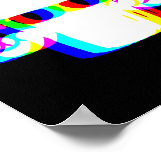 Stud Muffin Funny Muffin Varwave Edm Cyber Glitch  Poster (Hoek)