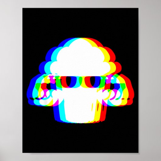 Stud Muffin Funny Muffin Varwave Edm Cyber Glitch Poster (Voorkant)