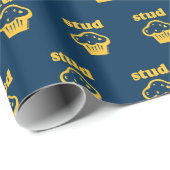 Stud Muffin Funny Wrapping Paper for Men Cadeaupapier (Rol Hoek)