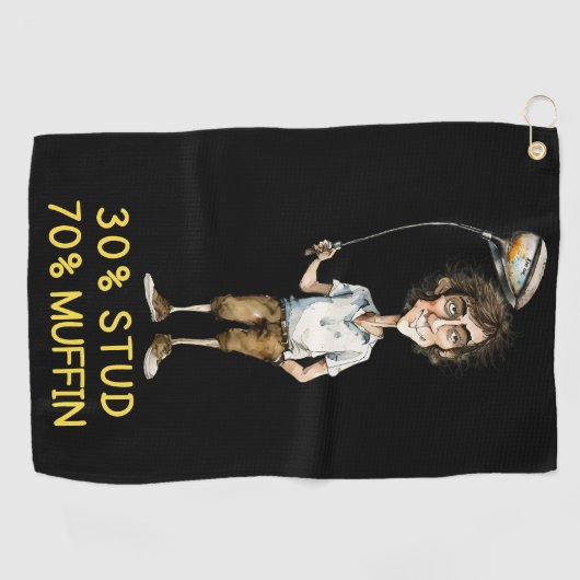 Stud Muffin Golfhanddoek (Horizontaal)