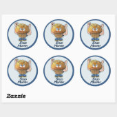 Stud Muffin Humor Ronde Sticker (Vel)