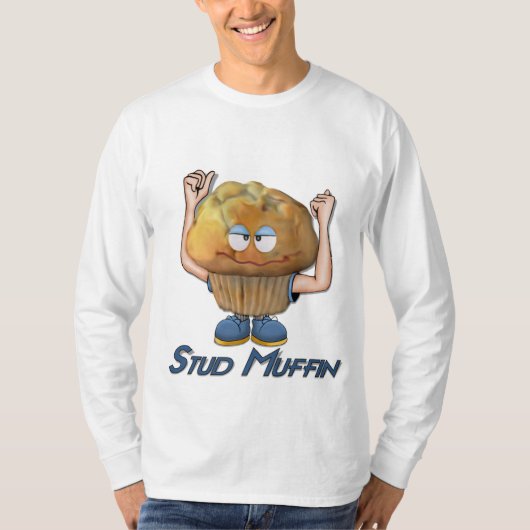Stud Muffin Humor T-shirt (Voorkant)