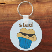 Stud Muffin Humoureuze Key Ring voor hem Sleutelhanger (Voorkant)