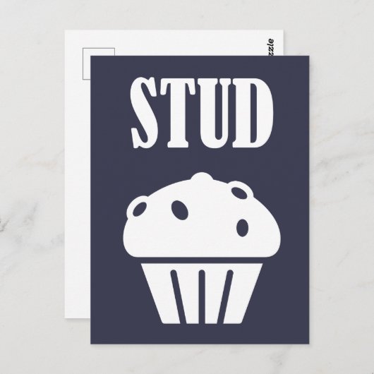 STUD Muffin Manly Tough Guy Funny Gift Good Lookin Briefkaart (Voorkant / Achterkant)