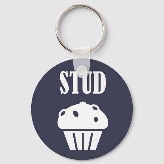 STUD Muffin Manly Tough Guy Funny Gift Good Lookin Sleutelhanger (Voorkant)