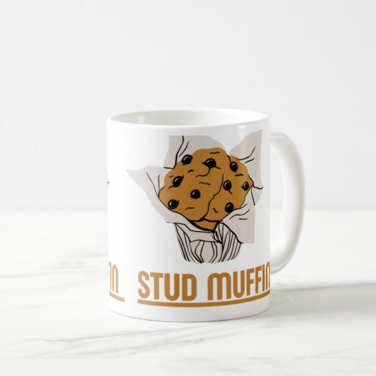 STUD MUFFIN Mokken: Sip in stijl, opvallen! Koffiemok (Voorkant rechts)