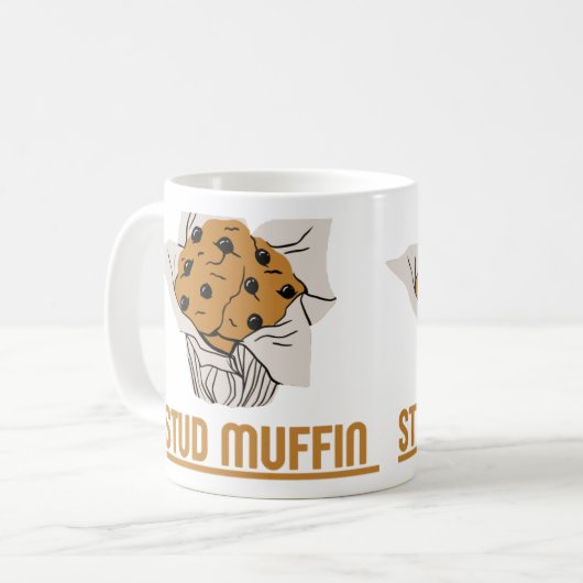 STUD MUFFIN Mokken: Sip in stijl, opvallen! Koffiemok (Voorkant links)