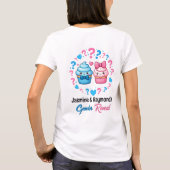Stud Muffin of Cupcake Roze of Blauw Geslacht onth T-shirt (Achterkant)
